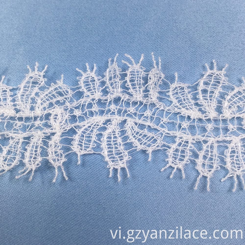 Wide Blush Lce Ribbon Crochet Lace Trim